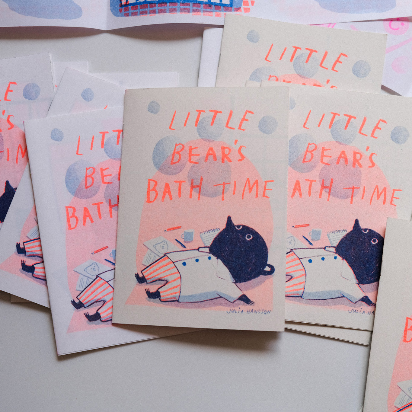 Bathing bear zine
