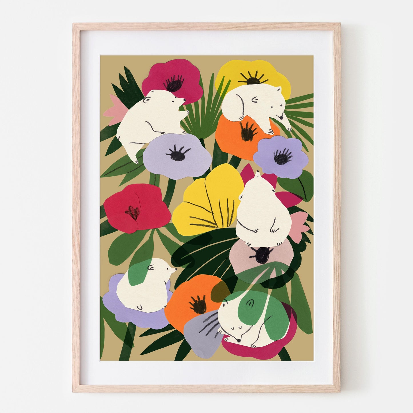 Bears in Flowers