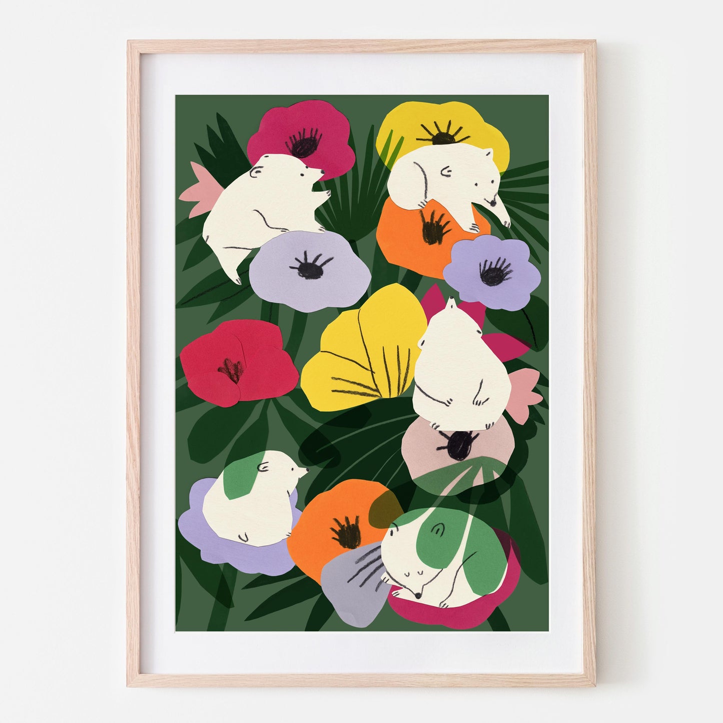 Bears in Flowers