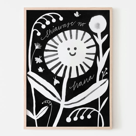 Flower of Happiness (black)